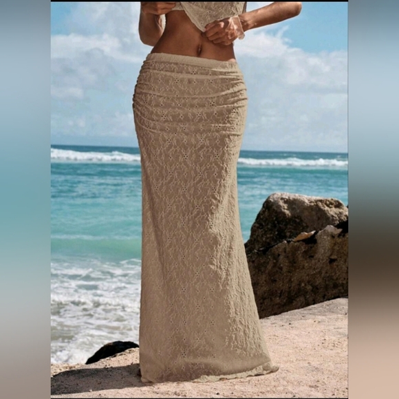 Dresses & Skirts - Solid Color Knitted Fish Tail Bodycon Skirt For Women